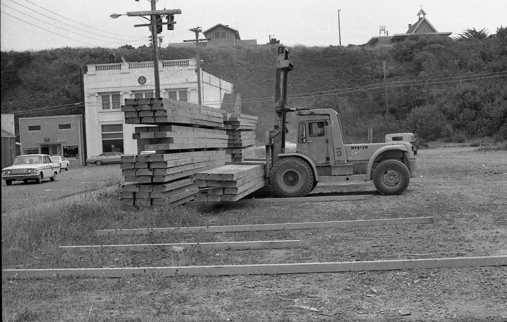 Stacking lumber, 1971