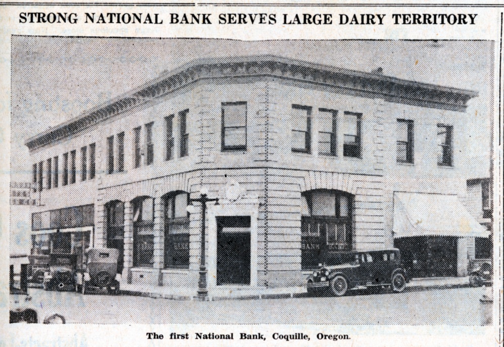 First National Bank of Coquille, 1929