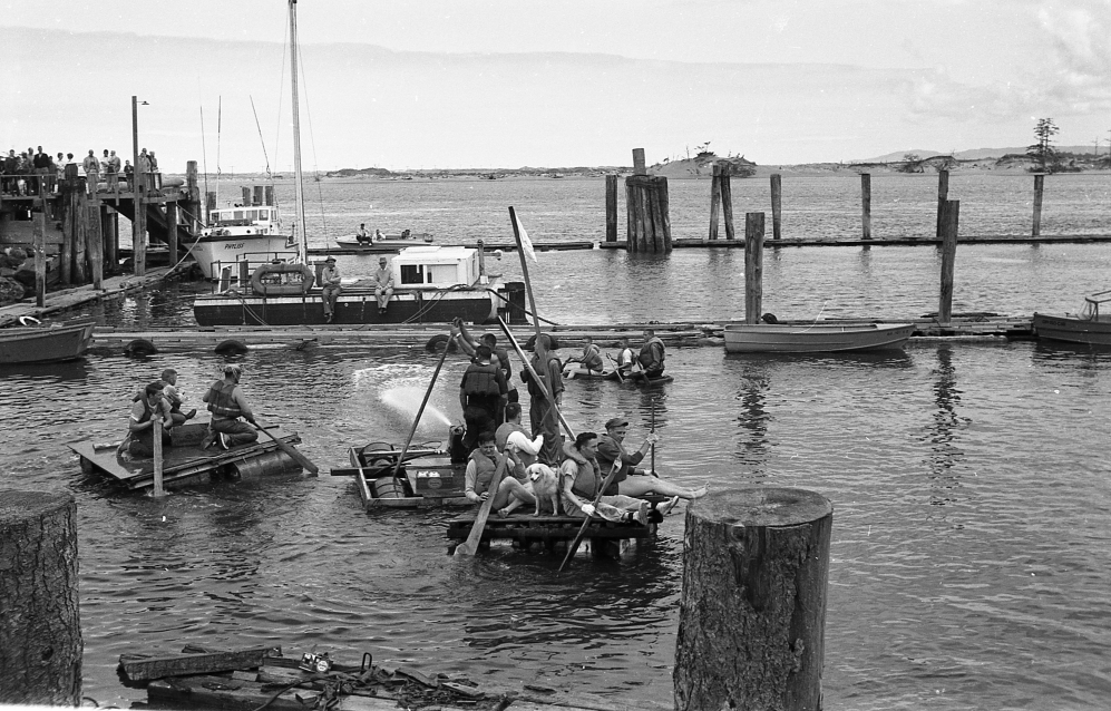 Fourth of July raft race, 1962