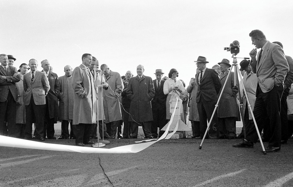 Dedication of the Bandon-Davis Slough portion of Highway 101, 1960