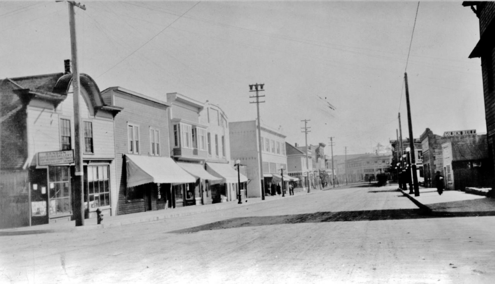 North side of First Street before the Fire