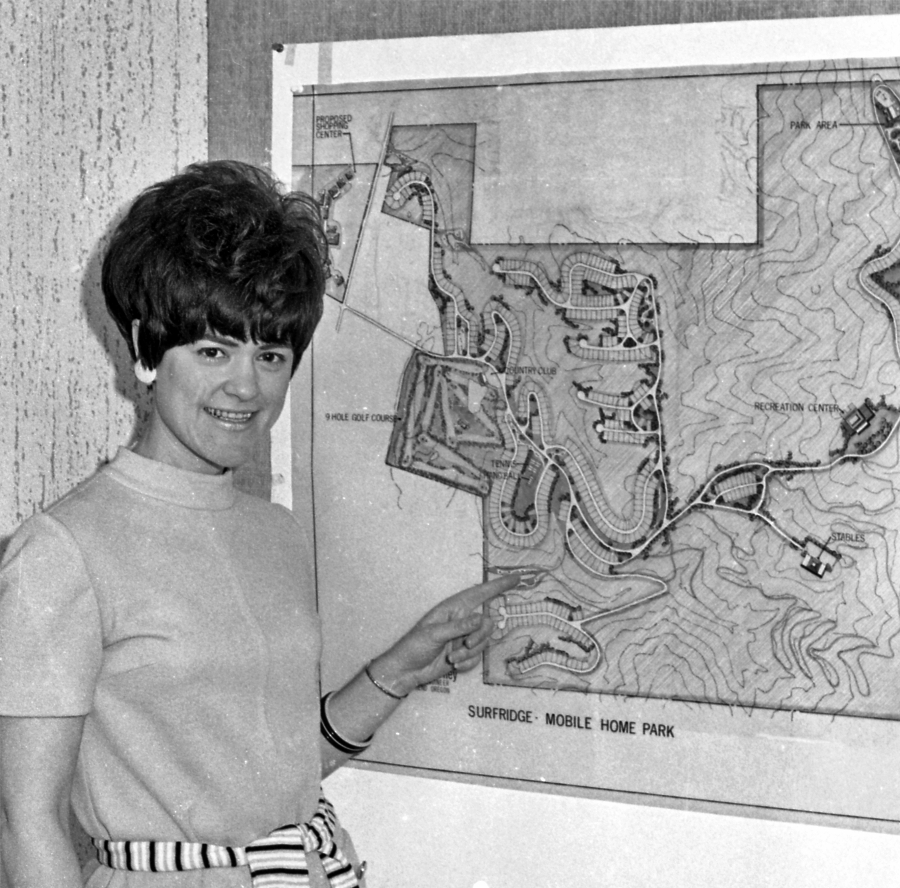 Plans for the Surfridge Mobile Home Park, 1972