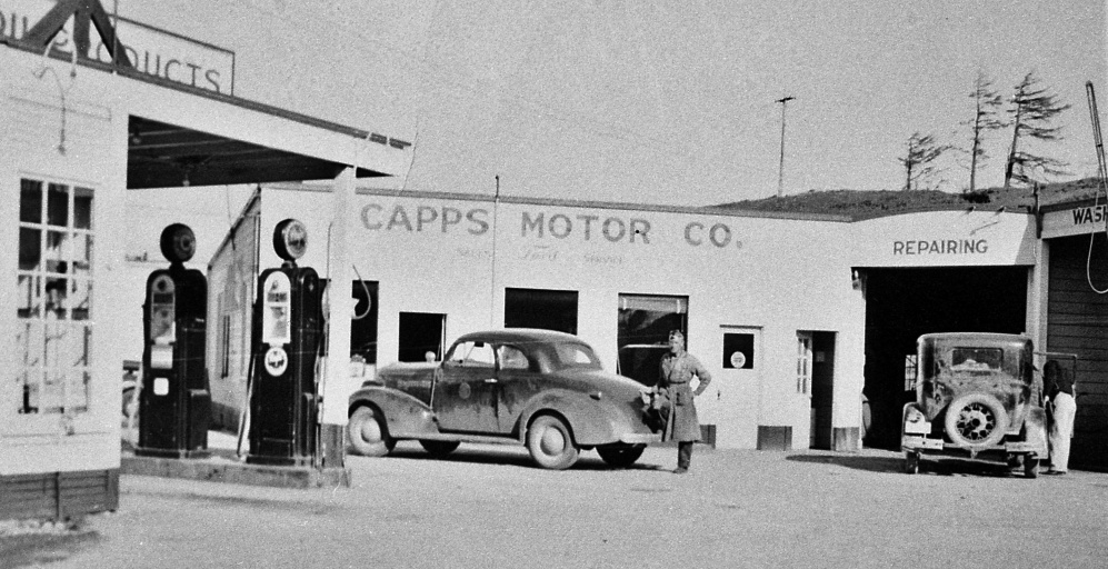 Capps Garage after the Fire of 1936