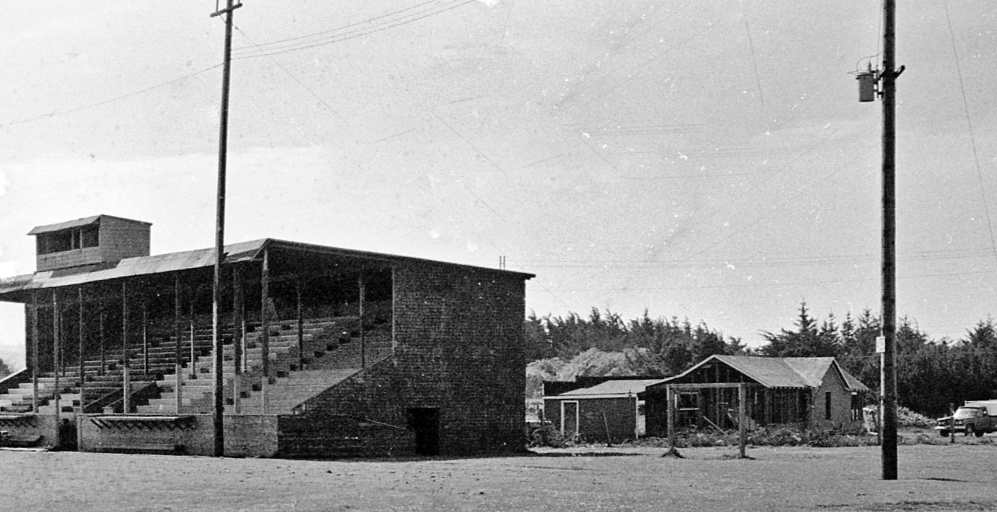 Bandon High School football grandstand, 1960s