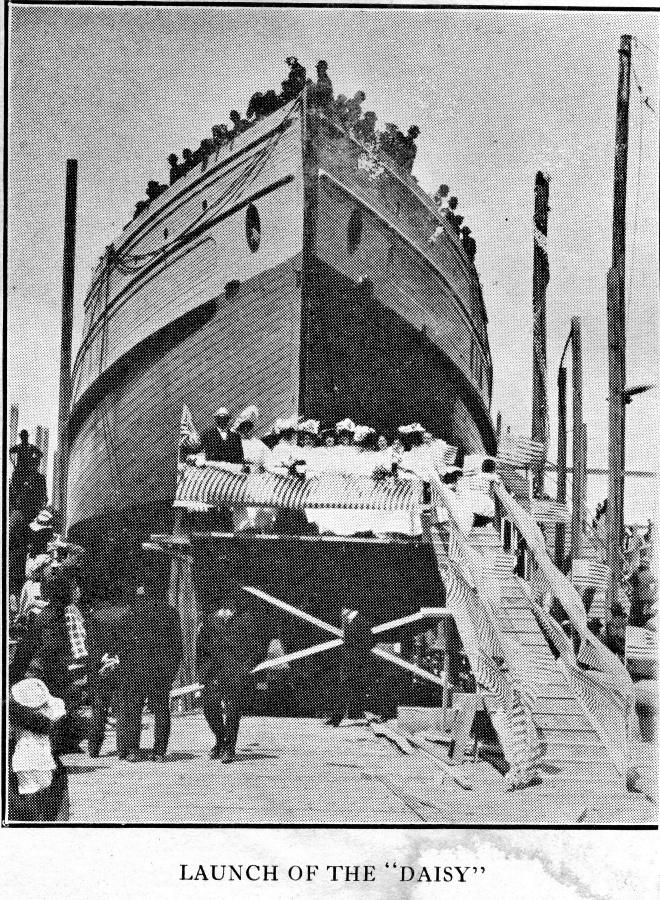 Launching of the Daisy, 1908