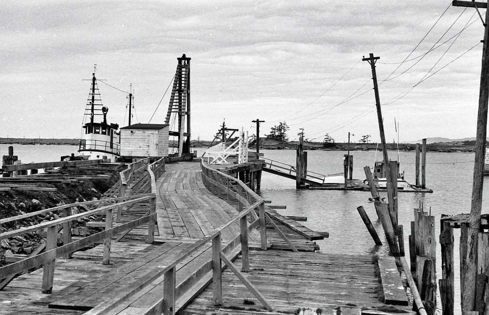 Elevated plank roadway, 1956
