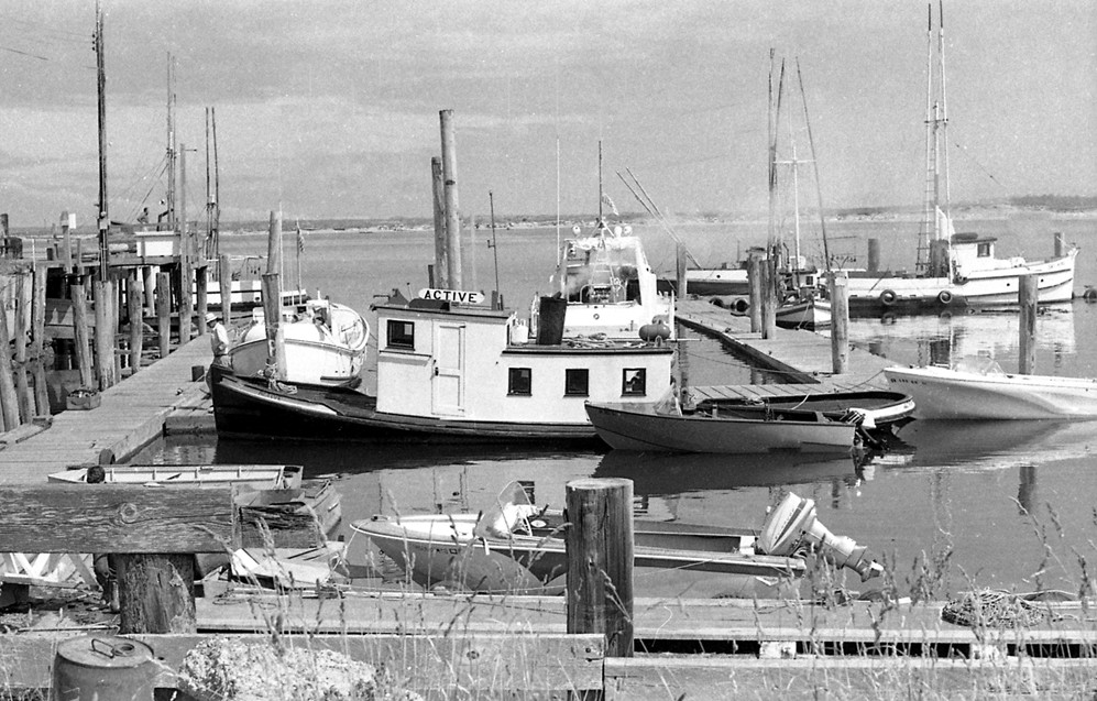 Port of Bandon boat basin, 1971