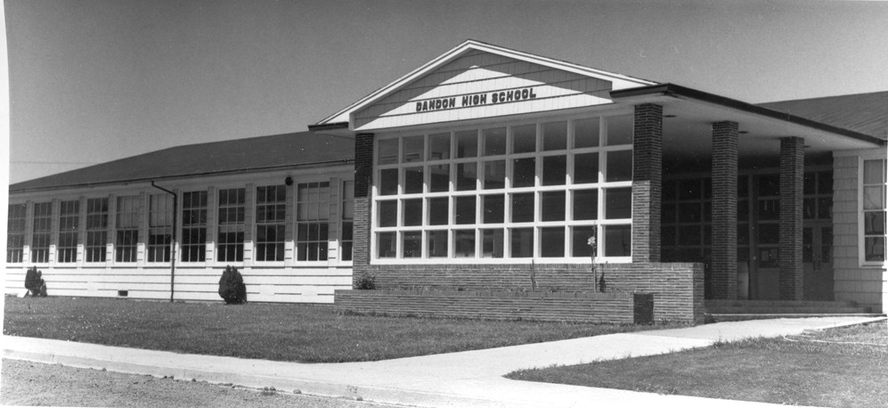 Bandon High School before the fire of 1974