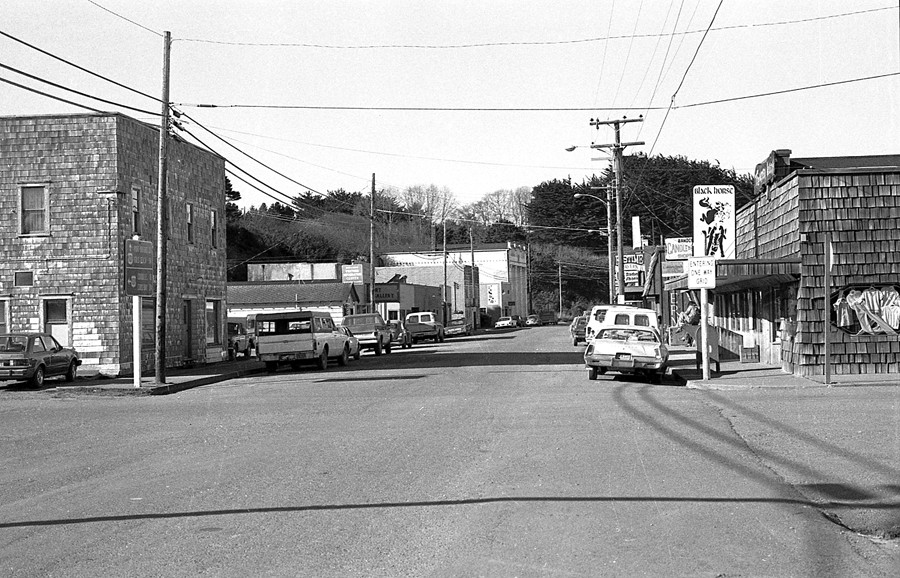 Looking west on Second Street, 1982