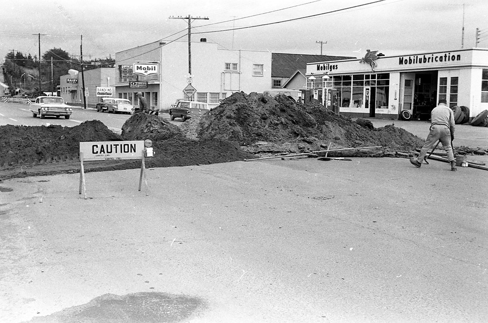 Sewer installation, 1962