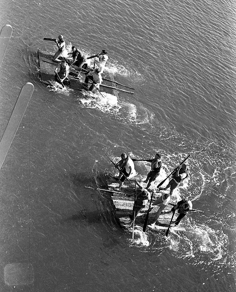 Raft races, Fourth of July celebration 1961