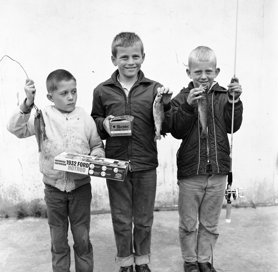 Winners of the 1965 fish derby