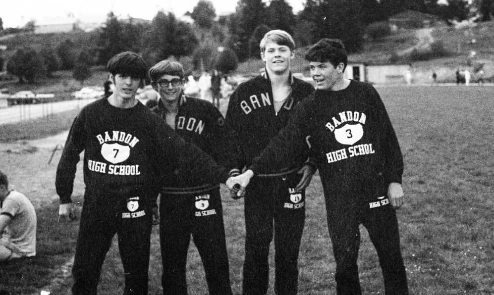 Bandon High School's relay team, 1970s