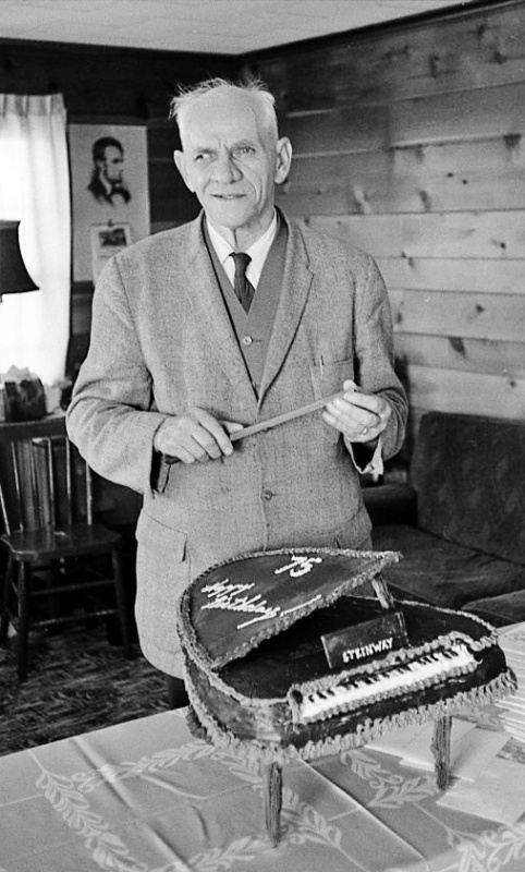 Piano teacher H.C. Messerli's 75th birthday, 1960