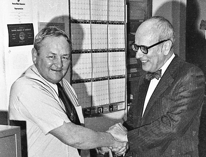 Superintendent Otis K. Murray and Congressman John Dellenback