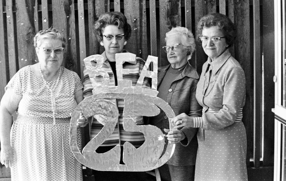 Educators Zerva Glasscock, Nellie Biggar, Lucy Jacobs and Marge Boak, 1975