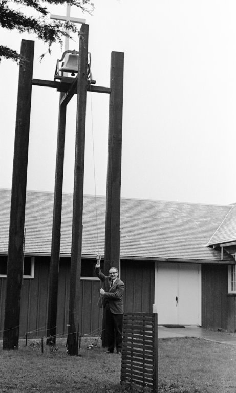 Ringing church bell, 1965